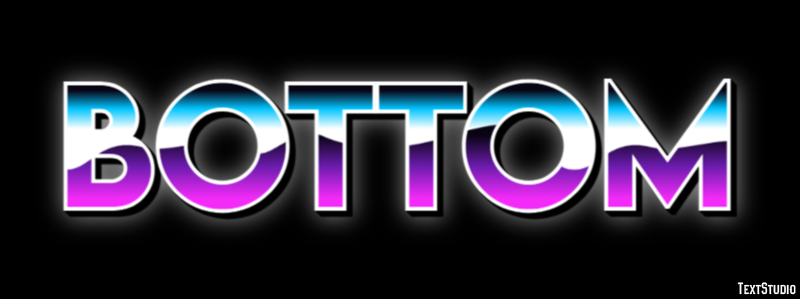 Bottom Effetto testo