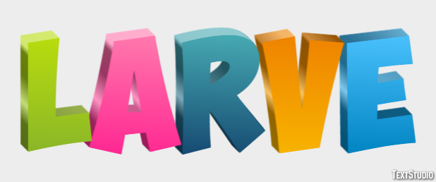 Larve Text Effect