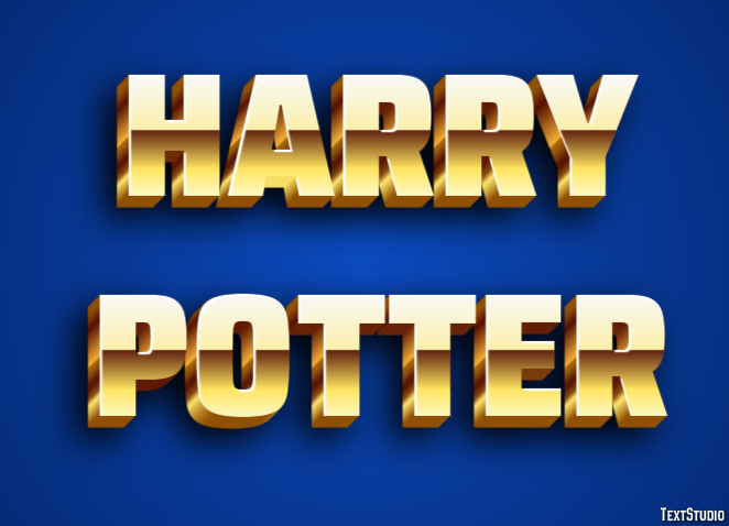 Harry Potter Tekst Effect