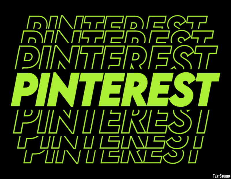 Pinterest Metin Efekti