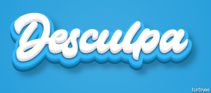 Desculpa Texteffekt