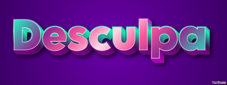 Desculpa Texteffekt