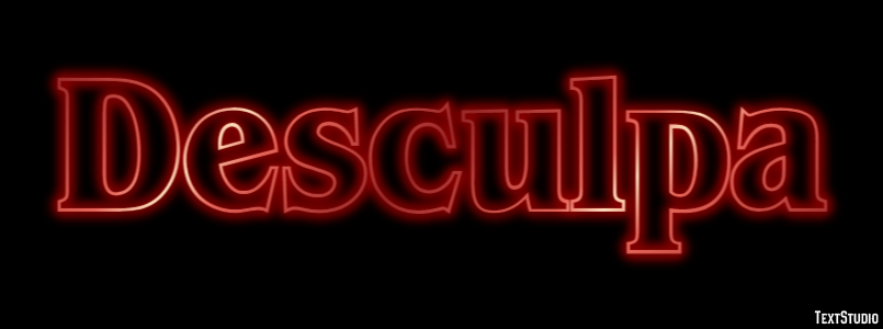Desculpa Texteffekt