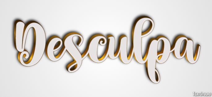 Desculpa Texteffekt