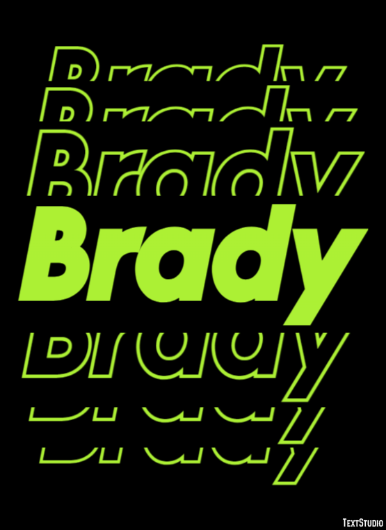 Brady テキスト効果