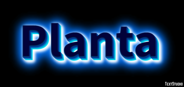 Planta Efeito de texto