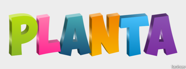 Planta Efeito do texto