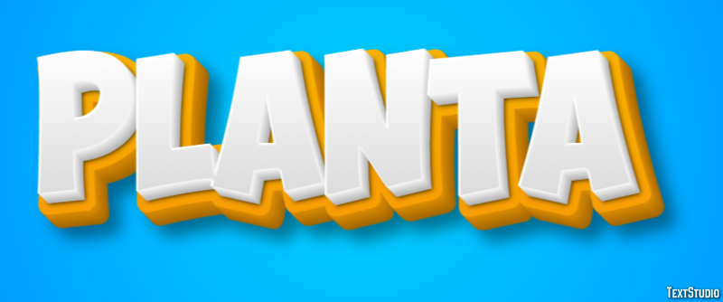 Planta Efeito de texto