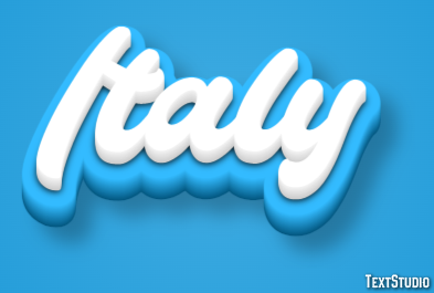 Italy Text Effect