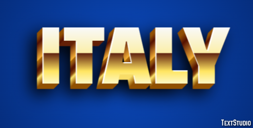 Italy Text effect