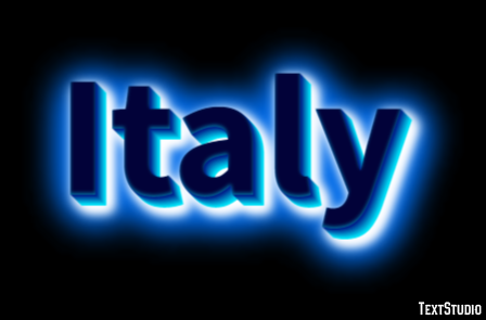 Italy Text effect