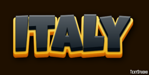 Italy Text effect