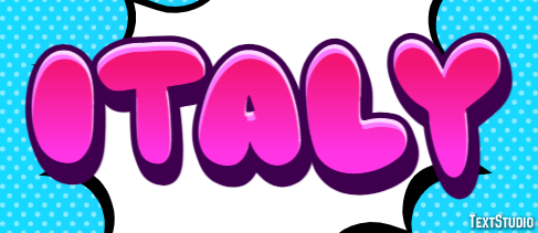 Italy Text effect