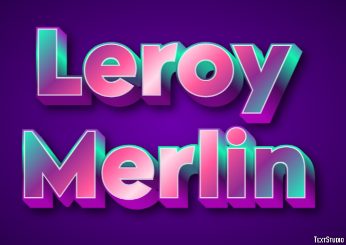 Leroy Merlin Efeito de texto