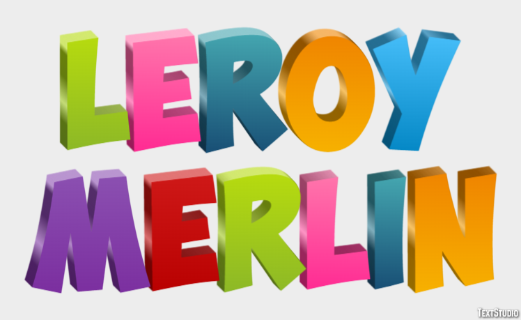 Leroy Merlin Efeito de texto