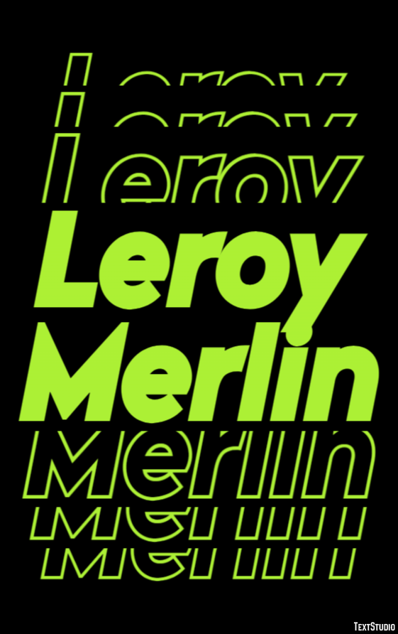 Leroy Merlin Tekst effect