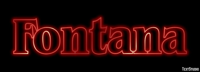 Fontana Efekt tekstowy