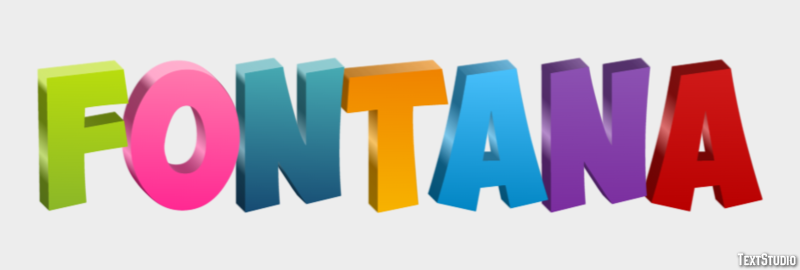 Fontana Efekt tekstowy