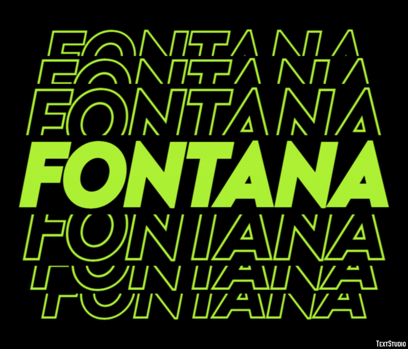 Fontana Efekt tekstowy
