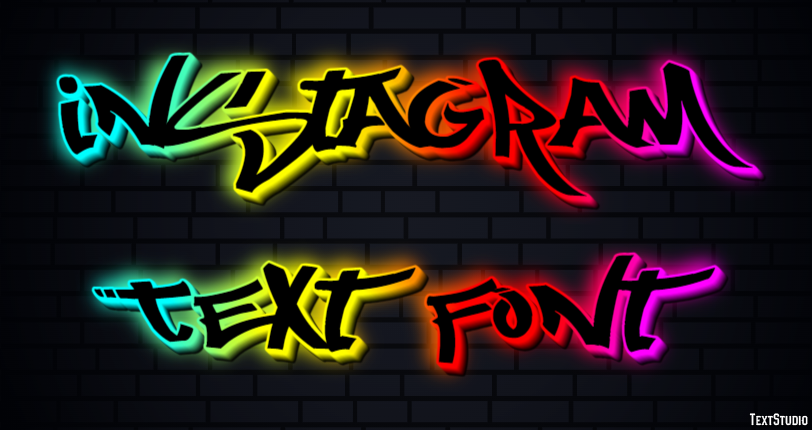 Instagram Text Font テキスト効果