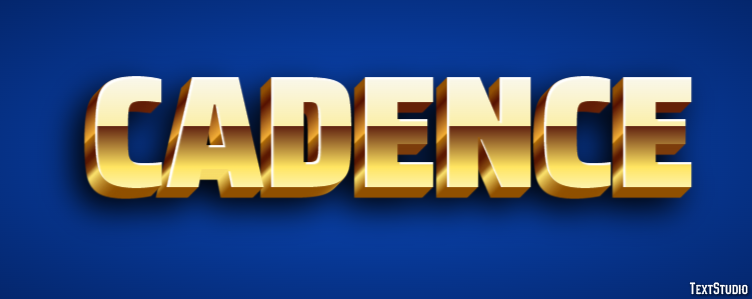 Cadence Text effect