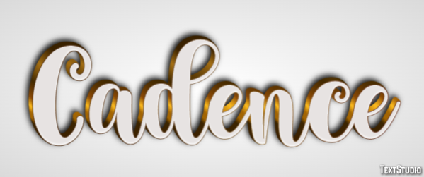 Cadence Efeito de texto