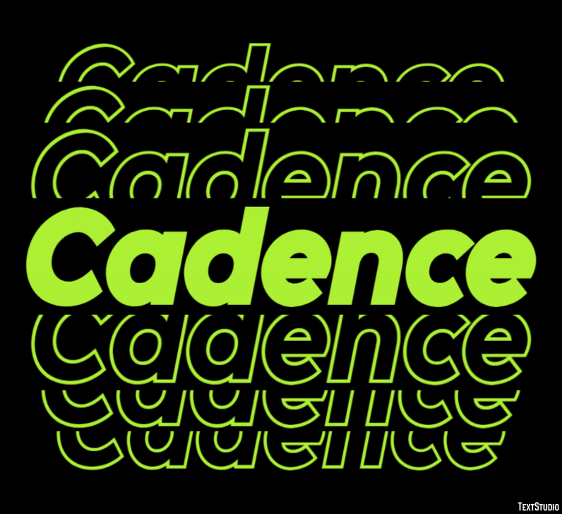 Cadence Effetto testo