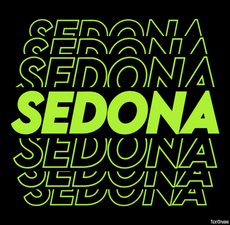 Sedona Efekt tekstowy
