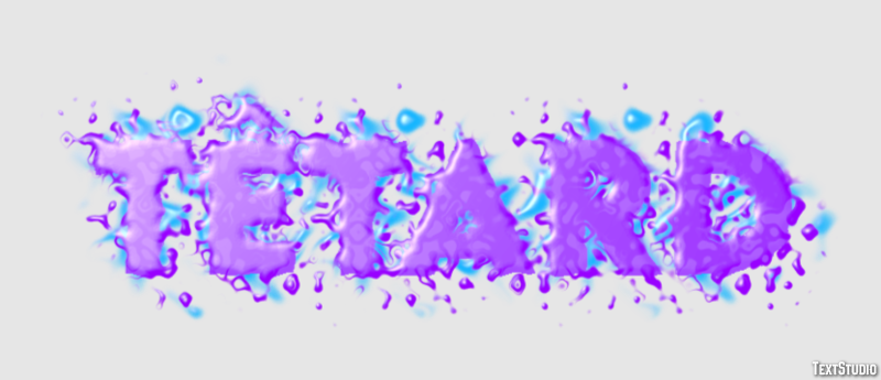 Têtard Texteffekt