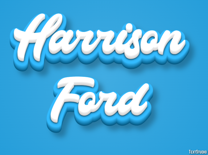 Harrison Ford Efeito de texto