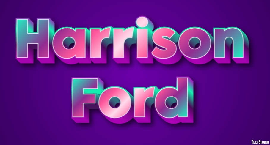 Harrison Ford Efeito de texto