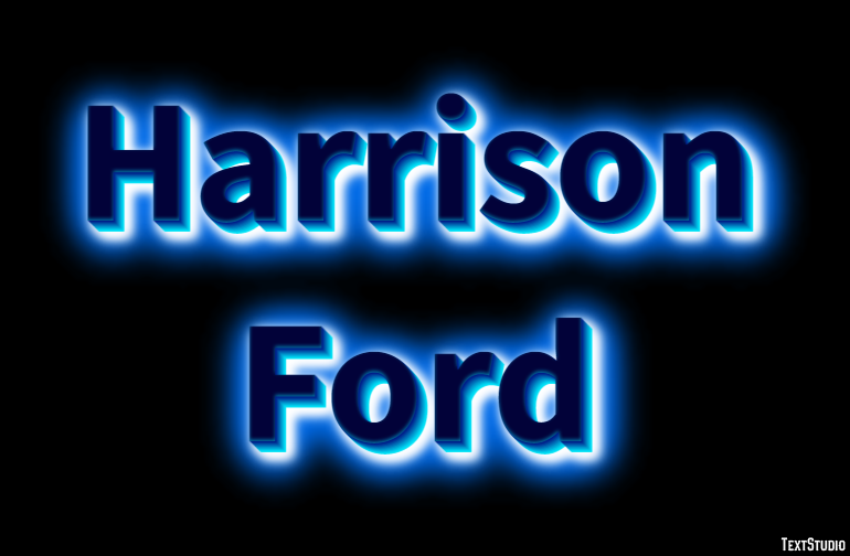 Harrison Ford Efeito de texto