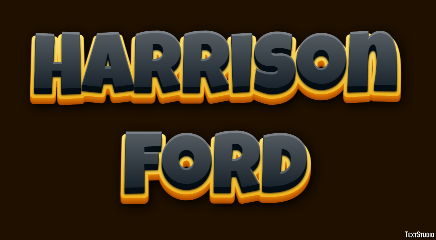 Harrison Ford Text Effect