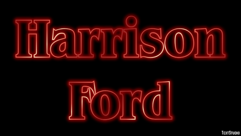 Harrison Ford Efeito de texto