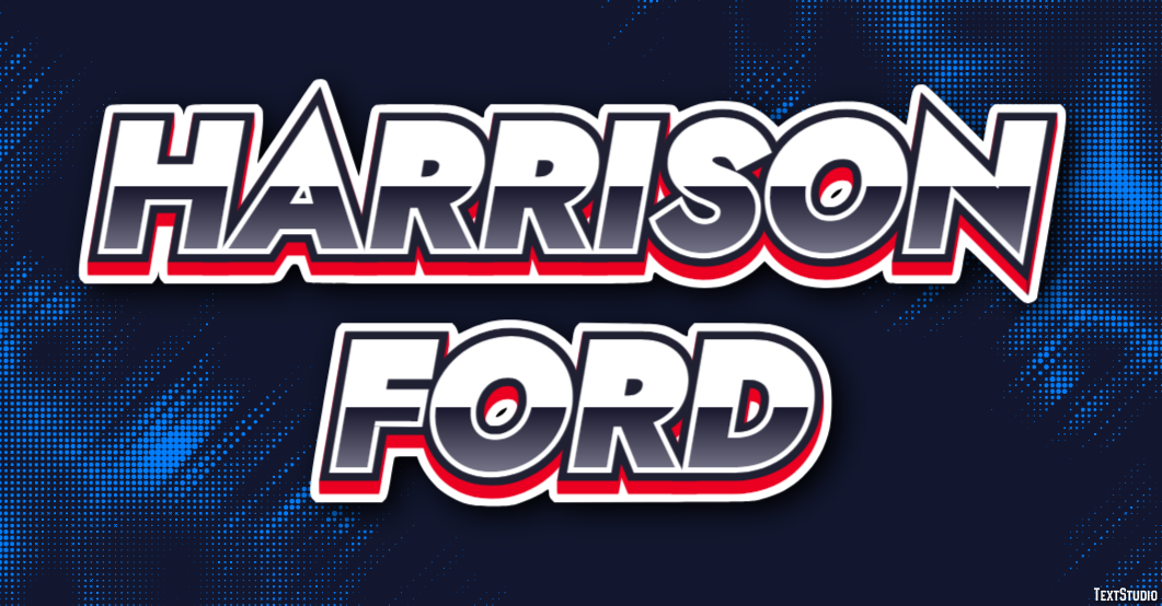Harrison Ford Efeito de texto