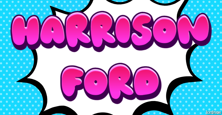 Harrison Ford Efeito de texto