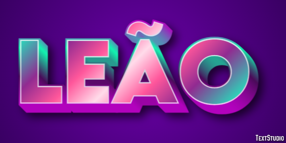 Leão Efeito de texto