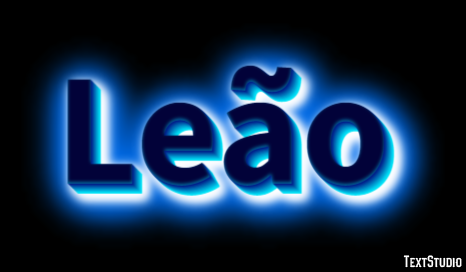 Leão Efeito de texto