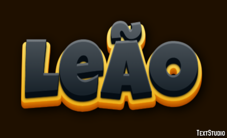 Leão Efeito de texto