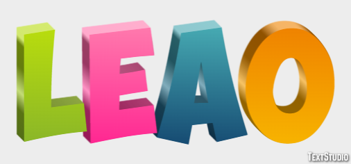 Leão Efeito de texto