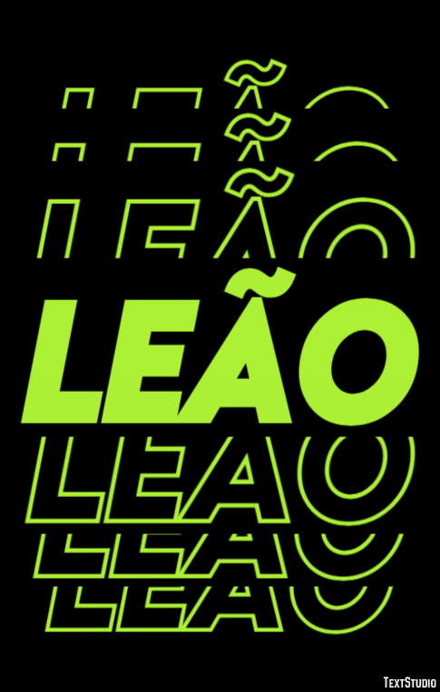 Leão Efeito de texto