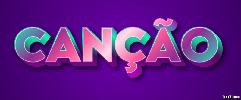 Canção Efeito de texto