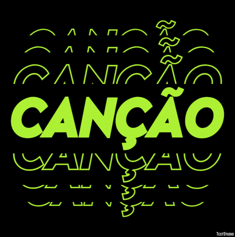 Canção Efeito de texto