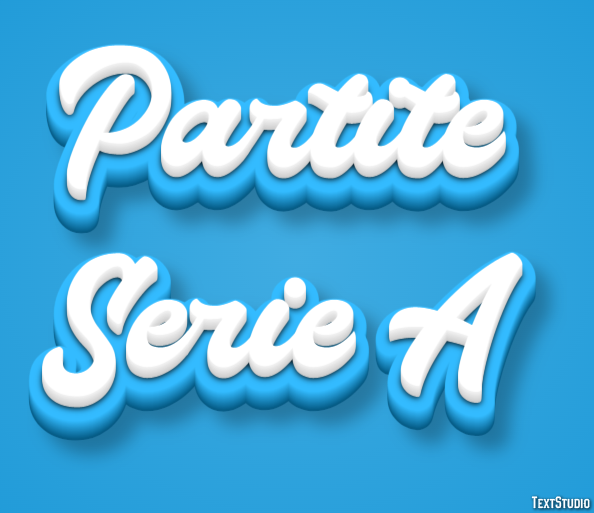 Partite Serie A Texteffekt