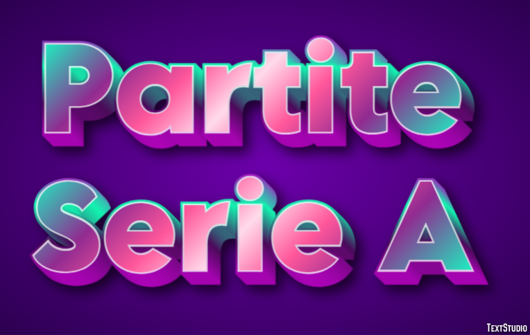 Partite Serie A Texteffekt