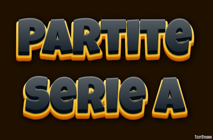Partite Serie A Efeito de texto