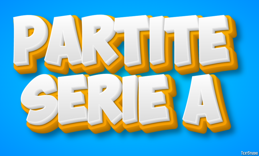 Partite Serie A Texteffekt