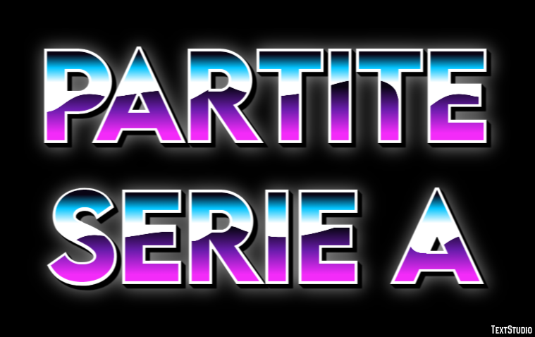 Partite Serie A Texteffekt
