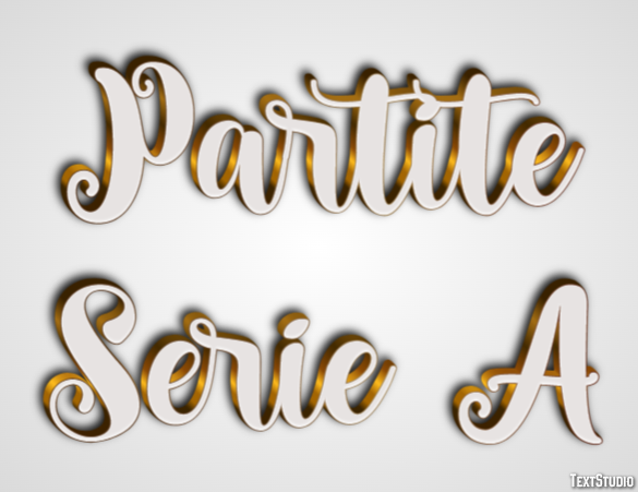 Partite Serie A Texteffekt