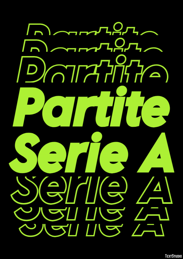 Partite Serie A Texteffekt
